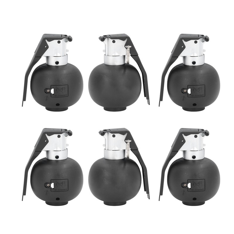 6PCS Kids Hand Grenades Toy with Realistic Sound Light Effect