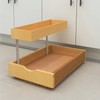 2 Tier Pull Out Organizer Shelf Sliding Drawer Storage for