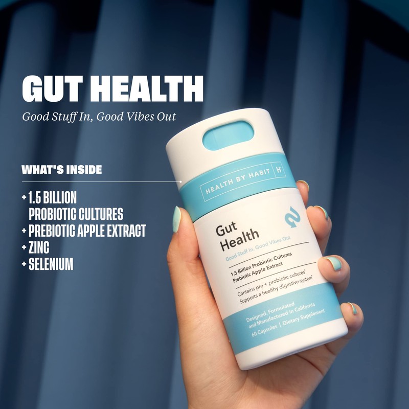 Health By Habit Gut Health Supplement 2 Pack (120 Capsules)