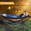 CYMULA Camping Cot Mattress 2in Memory Foam Sleeping Pad,Soft Warm