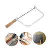 jojofuny Wooden-handled Scroll Saw Machine Fret Saw Jewelry Tool Saw