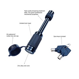 VOLTORB Towing Hitch Receiver Lock, 5/8" Locking Hitch Pin for Class IV V V+, Fits 2-Inch Receiver, for Trailer Truck Car Boat