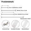 Filltown Tablecloth Clips for Outdoors, Pack of 5 Hidden Straps