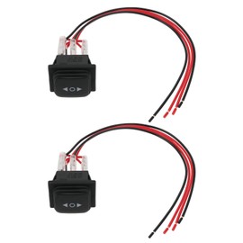 ECSiNG 2pcs KCD4 6 Pin Waterproof Switch with Instant Polarity 3 Positions AC 20A-125V 16A-250V for Linear Drives Cranes RV Trailer Jack Wheels