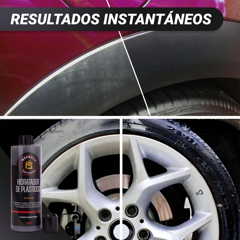 Merbalu Plastic Car Polisher Hydrator Plastic and Tire Renovator.