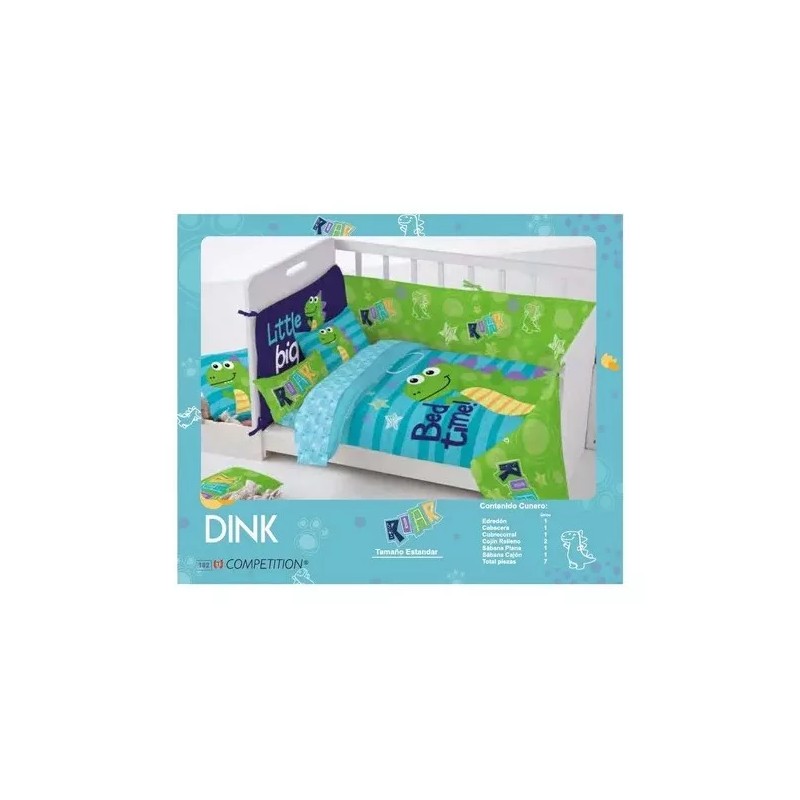 Competition Juego De Edredon Para Cuna Dink 7 Piezas Competition