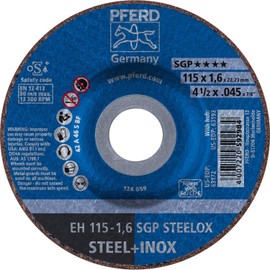 PFERD 4-1/2'' X .045'' Cut-Off Wheel 7/8'' AH A (63172) (25/Each)