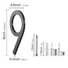 8 Inch Floating House Numbers for Outside Modern, Large Address