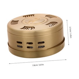SAFIGLE Portable Adjustable Temperature Copper Moxibustion Box Smokeless Moxa Burner for Home Use Easy to Carry Retro Storage Box for Massaging Therapy for Beginners and Practitioners