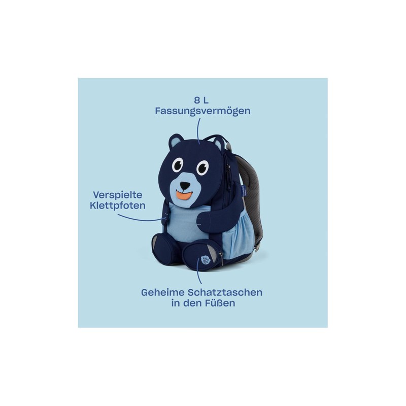 Affenzahn Big Friend Nursery Backpack for 3-5 Years Nursery, Functional