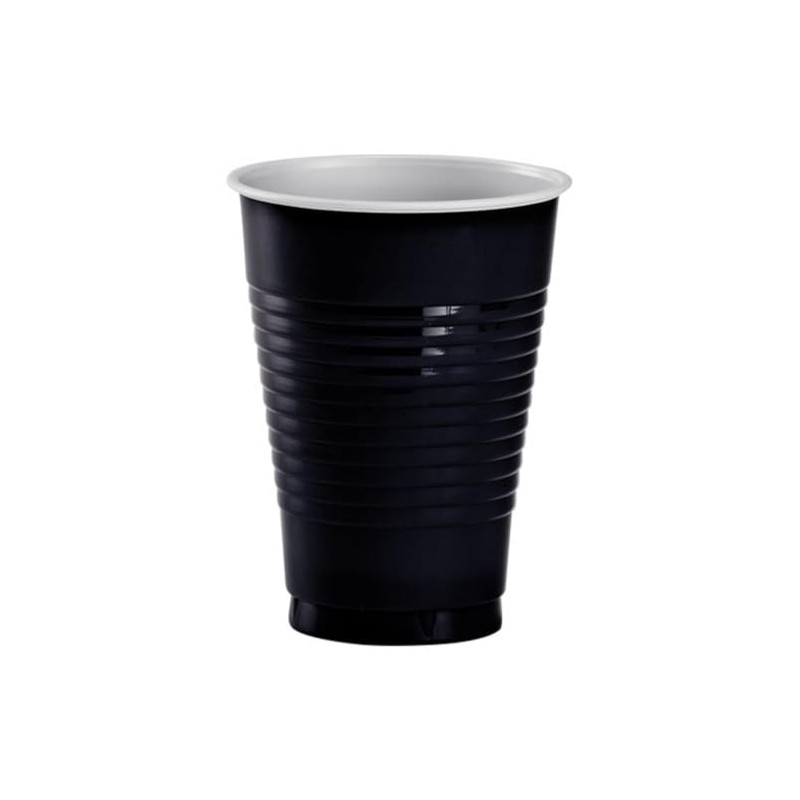 Party Dimensions 20 Count Plastic Cup, 12-Ounce, Black