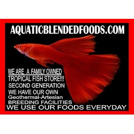 Aquaticblendedfoods Aquaticblendedfoods ABF Mini Veggie Sticks with Salmon,Spirulina,Brine Shrimp,Fish Food,Axolotl Food ABF3 (4oz)