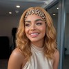 Glueless Wavy Headband Wigs 14inch Synthetic Honey Blonde Brown Mix
