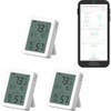 YoLink Indoor Hygrometer Thermometer, 3 Pack, YS8023 with Comfort Level