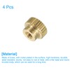 QUARKZMAN Knurled Thumb Nuts, 4pcs M3 x D10mm x H8mm