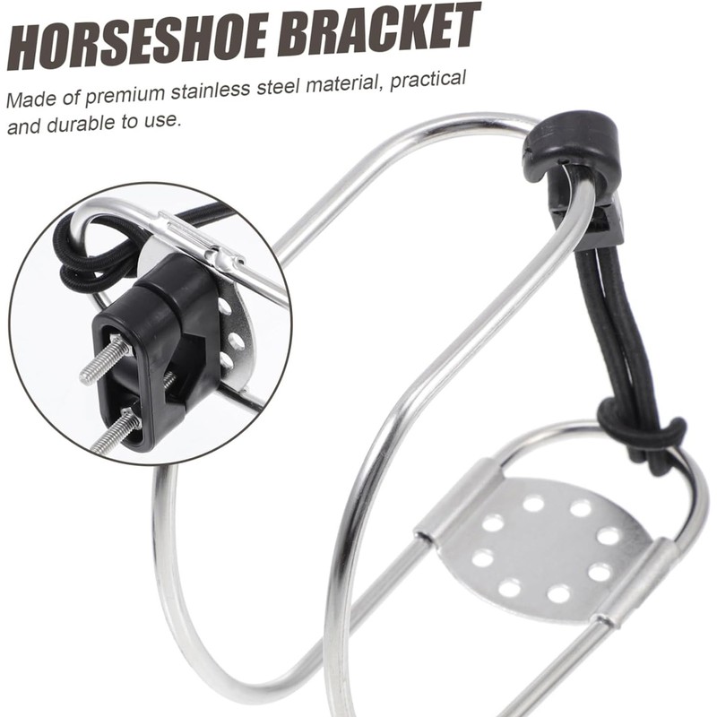 Yacht Life Buoy Holder Stainless Steel Safety Lifebuoy Horseshoe Bracket