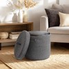 WILLITAT Storage Basket with Lid, Woven Blanket Storage for Living