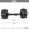 TERF® 150mm Heavy Duty Antique Black Cabin Door Hook and