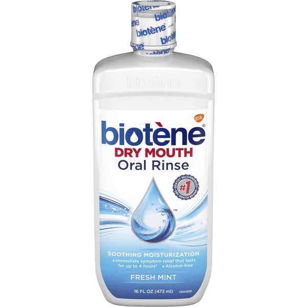 Biotene Dry Mouth Oral Rinse, Fresh Mint 16 oz