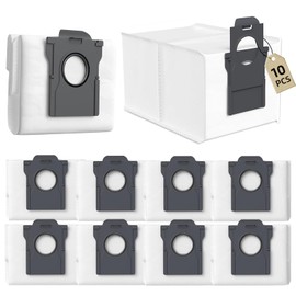 Oxfraki 10 Pack Dust Bags Compatible with Dreame L10s Ultra Gen 2/ X50 Ultra/ X40 Ultra/ L10s Pro Ultra/ L40 Ultra Mova E30 Ultra/ P50 Pro Ultra Robot Vacuum, 3.2-Liter Large Capacity