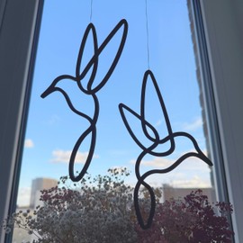 Lineart Hanging Bird Set | Elegant Timeless Design | Made in Germany | All Year Round Hanging Window Decoration | Window Decoration | Spring Decoration | Wall Decoration | Window Pictures