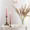 Hyoola Tall Taper Candles - 10 Inch Rose Pink Unscented