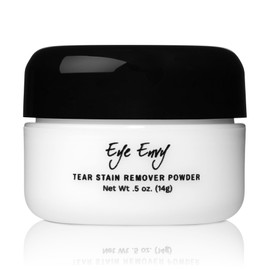Eye Envy Tear Stain Remover Powder for Dogs and Cats. 100% Natural, Safe. Apply Around Eyes. Absorbs and Repels Tears. Keeps Area Dry. Treats The Cause of Staining. Made in The USA. (.5 oz)