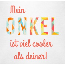 Shirtracer - Baby Bodysuit Boy Girl - Romper & - Mein Uncle ist viel Cooler als deiner, 2 White