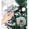 BLAZOR 20PCS Glitter Large Poinsettia Christmas Artificial Flowers Christmas Tree