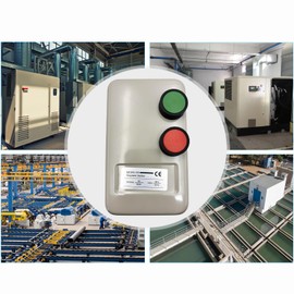 Magnetic Electric Motor Starter Fit for Air Compressor Magnetic Electric Motor Switch Replacement for 380V 4KW 10-16AMP - 5.5 HP 3 Phase or Single Phase Magnetic Switch Motor Starter