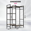 TONGMO Motorcycle Gear Rack, Heavy Duty Helmet Stand, Large Motorcycle