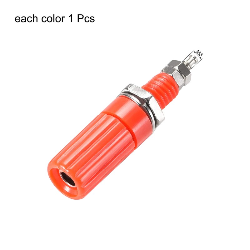 uxcell 5 Pcs Audio Terminal Connector Binding Post 4mm Banana
