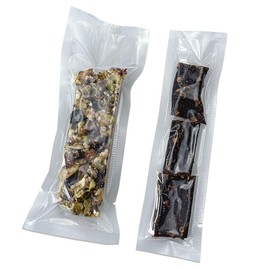 100 Pack Clear Vacuum Bags 3.9x9.8 inch (Inside Size 3.5x9.4 inch) for Food Saver Flat Open Top Embossed Vacuum Sealer Bag Food Storage Packaging Pouch with Tear Notch