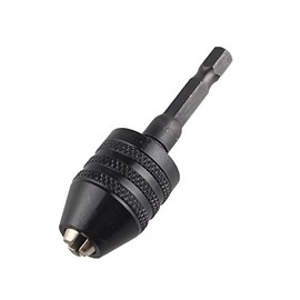 0.3 – 6.5 mm – Conversion Keyless Chuck Tool 1/4 "Hex Shank Keyless Quick Change Adaptor Converter for Screwdriver Drill
