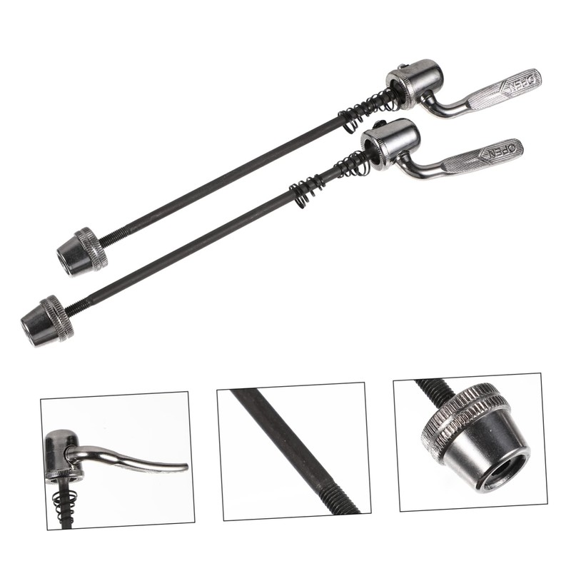 GRIRIW 2Pcs Quick Release Skewers for Trainer Bikes Durable Steel