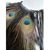 Yoodeet Handmade Feather Shawl Peacock Feather Cape Collar, Black Feathers