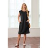 GRECERELLE Women Summer Plus Size Round Neck Casual Midi Dress