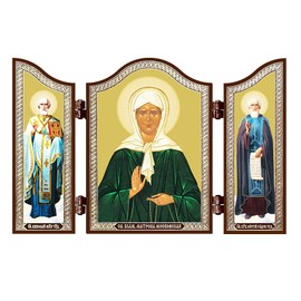 NKlaus - Matrona of Moscow - Christian icon - Matrona Moskovskaja travel altar 1415