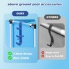RMBHM Adjustable 3-Hook Pool Pole Hanger – Above Ground Pool