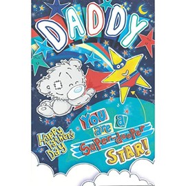 Carte Blanche Me to You Tatty Teddy Daddy Father's Day Card - Daddy You are a Super-Dooper Star!