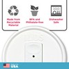 iLIDS Tapa para frascos de bebidas tipo Mason, Blanco, Paquete