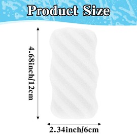 Gentle Facial Sponges for Cleansing, 5 Pack Face Scrubber Exfoliator Skin Exfoliating Pads Facial Exfoliator Natural Facial Scrubber for Women Makeup, Washing Face, Reusable for Daily Use(White)