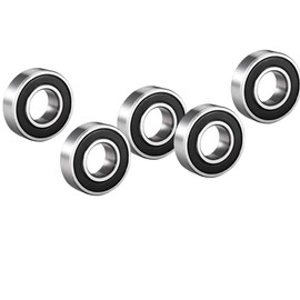5 Pack Deep Groove Ball Bearing Double Side Rubber Sealed Deep Groove Ball Bearings 12mm x 32mm x 10mm