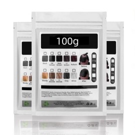 APC 100g 헤어 파이버 케라틴 빌딩 파우더 즉각적인 성장 리필 백 대머리 연장 케어 제품 9가지 색상 [03 White 100g] APC 100g Hair Fiber Keratin Building Powder Instant Growth Refill Bag Balding Hair Extension Care Product 9 Colors [03 White 100g]