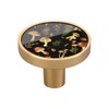 YETTASBIN Forest Mushroom Cabinet Knobs 4 Pack, Round Drawer Dresser