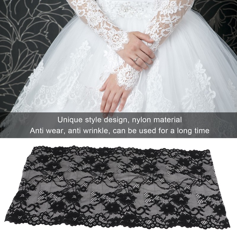 Lace Ribbon 24cm Wide 10 Yards Good Elasticity Safe Use