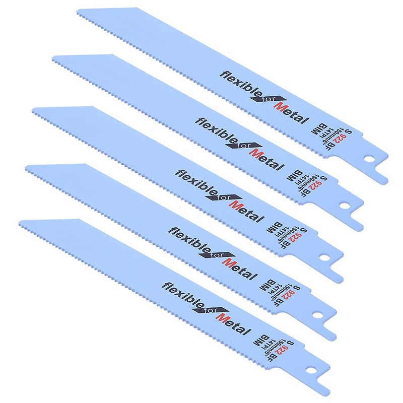 Metal Reciprocating Saw Woodworking Cutter Kit 5Pcs 150mm Power Tool
