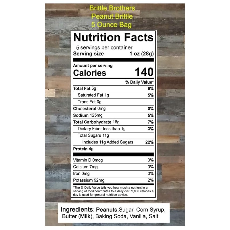 Brittle Brothers Peanut Brittle, 5 Ounce