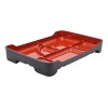 Japanese Large Bento Box With 6 Divider Compartments Lacquered Platter
