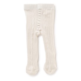 Silky Toes Luxurious Cotton Tights for Baby Girls 1 Pk Cable Knit Winter Footed Leggings